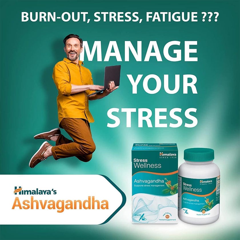Himalaya Ashvagandha Capsules, Pack of 120's