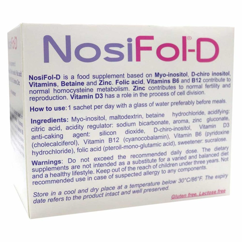 Nosifol-D Powder Food Supplement Sachet 4g, Pack of 30's