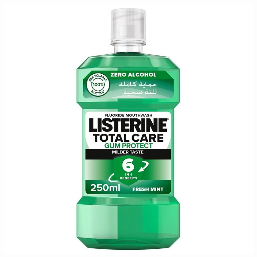 Listerine Total Care Gum Protect Mild Taste Mouthwash With Zero Alcohol 250ml 