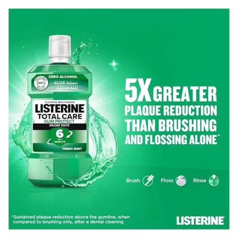 Listerine Total Care Gum Protect Mild Taste Mouthwash With Zero Alcohol 250ml 