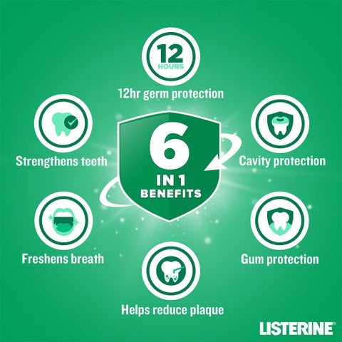 Listerine Total Care Gum Protect Mild Taste Mouthwash With Zero Alcohol 500ml 