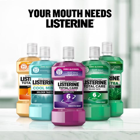 Listerine Total Care Gum Protect Mild Taste Mouthwash With Zero Alcohol 500ml 