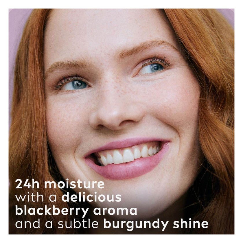 Labello 24H Moisture Black Berry Shine Lip Balm 4.8g - Burgundy Tint
