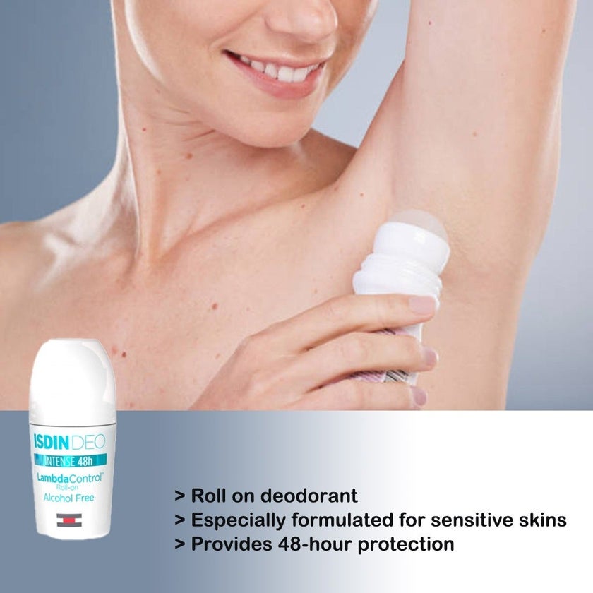 Isdin Deo Lambda Control Intense 48 Hour Roll On Emulsion 50ml