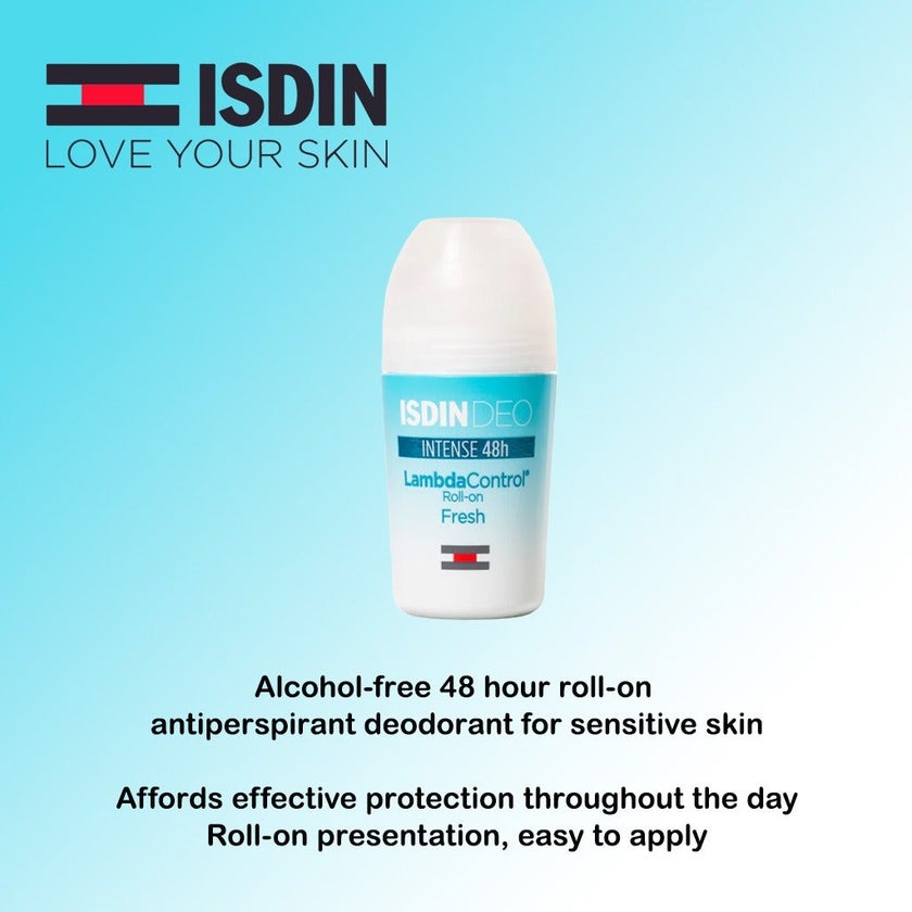 Isdin Deo Lambda Control Intense 48 Hour Fresh Roll On 50ml