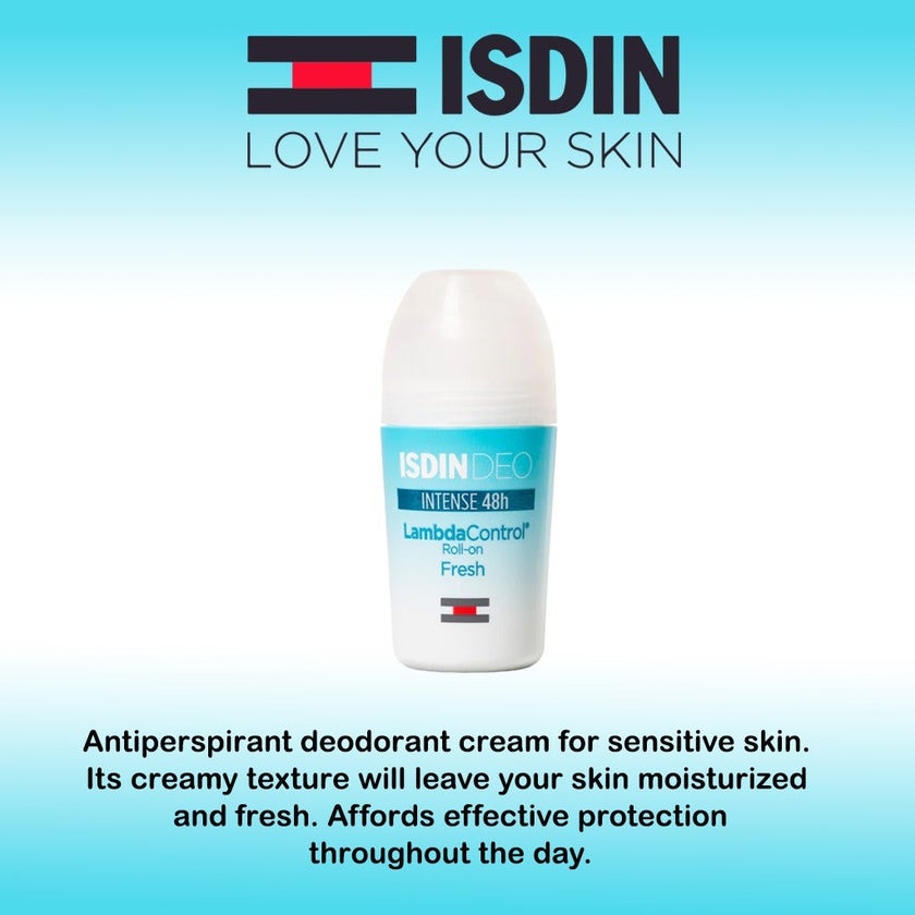 Isdin Deo Lambda Control Intense 48 Hour Fresh Roll On 50ml