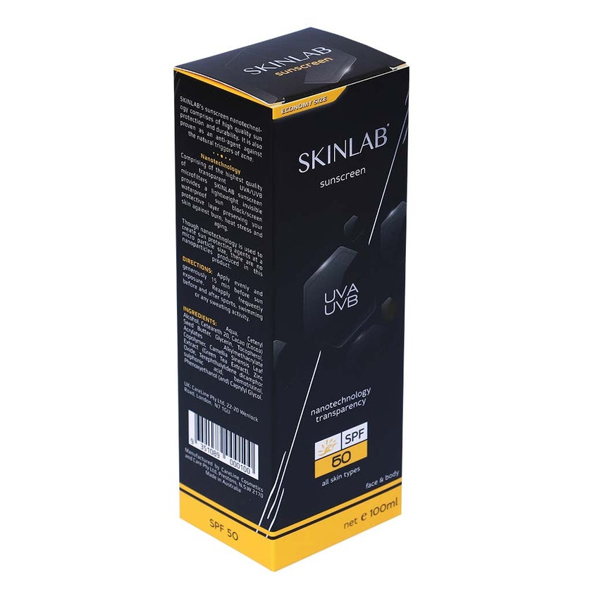 Skinlab UVA/UVB SPF50 Transparent Sunscreen 100ml