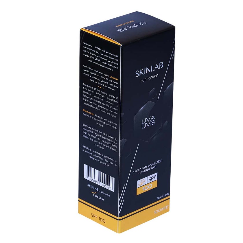Skinlab UVA/UVB SPF100 Sunscreen 100ml