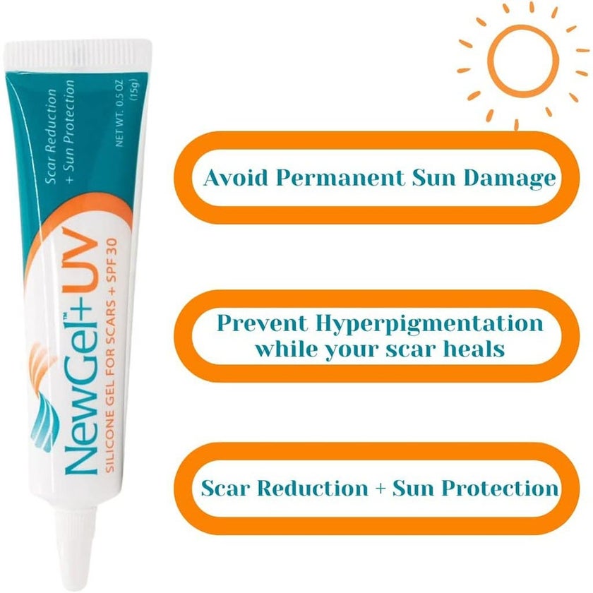 NewGel+UV Advanced Medical-Grade Silicone Scar Gel With SPF 30 15g