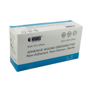 Novamed Adhesive Wound Dressing Pad 10 x 20cm, Pack of 25's