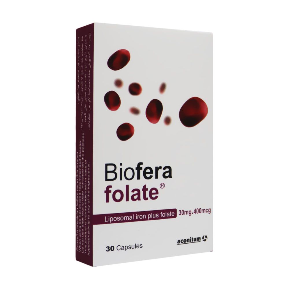 Biofera Folate Capsules, Pack of 30's - myAster