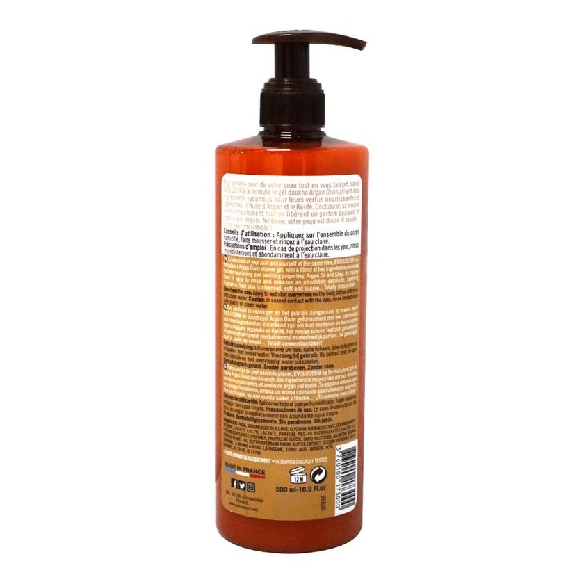 Evoluderm Argan Divine Shower Gel 500ml 17300