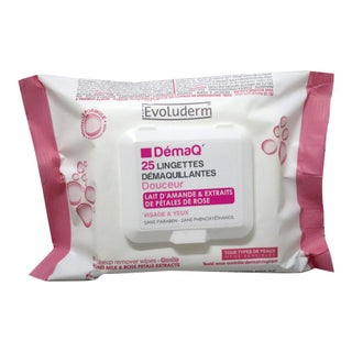 Evoluderm Make Up Remover Wipes For All Skin Types, Pack of 25's - 1627