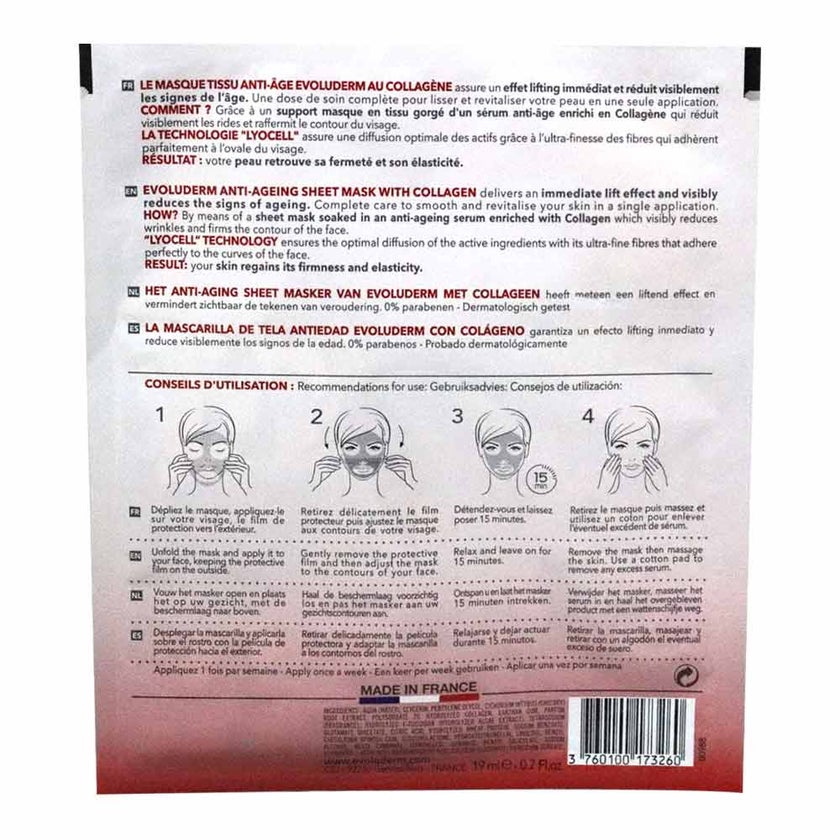 Evoluderm Collagen Sheet Mask - 17326
