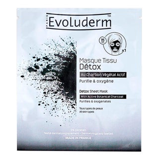 Evoluderm Detox With Active Botanical Charcoal Sheet Mask - 17328