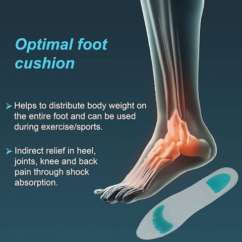 Tynor Silicone Full Insoles Small Size, 1 Pair