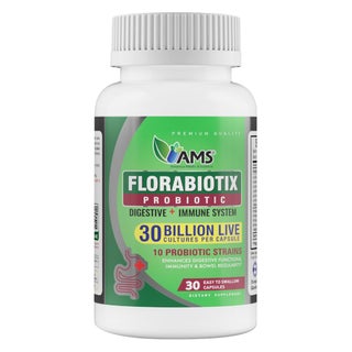 AMS Florabiotix 30 Billion Probiotic Capsules, Digestive Support - 30 Capsules