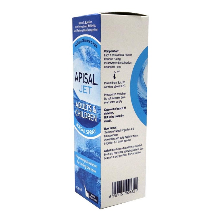 Apisal Jet Adult & Children Nasal Spray 125ml