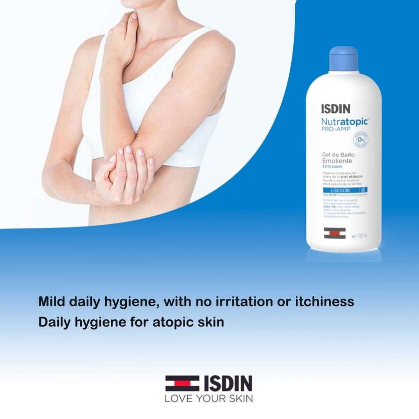 Isdin Nutratopic Pro-AMP Emollient Bath Gel 400ml