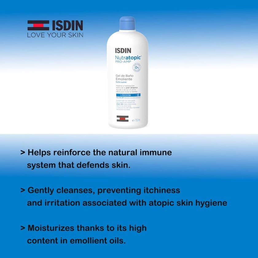 Isdin Nutratopic Pro-AMP Emollient Bath Gel 400ml