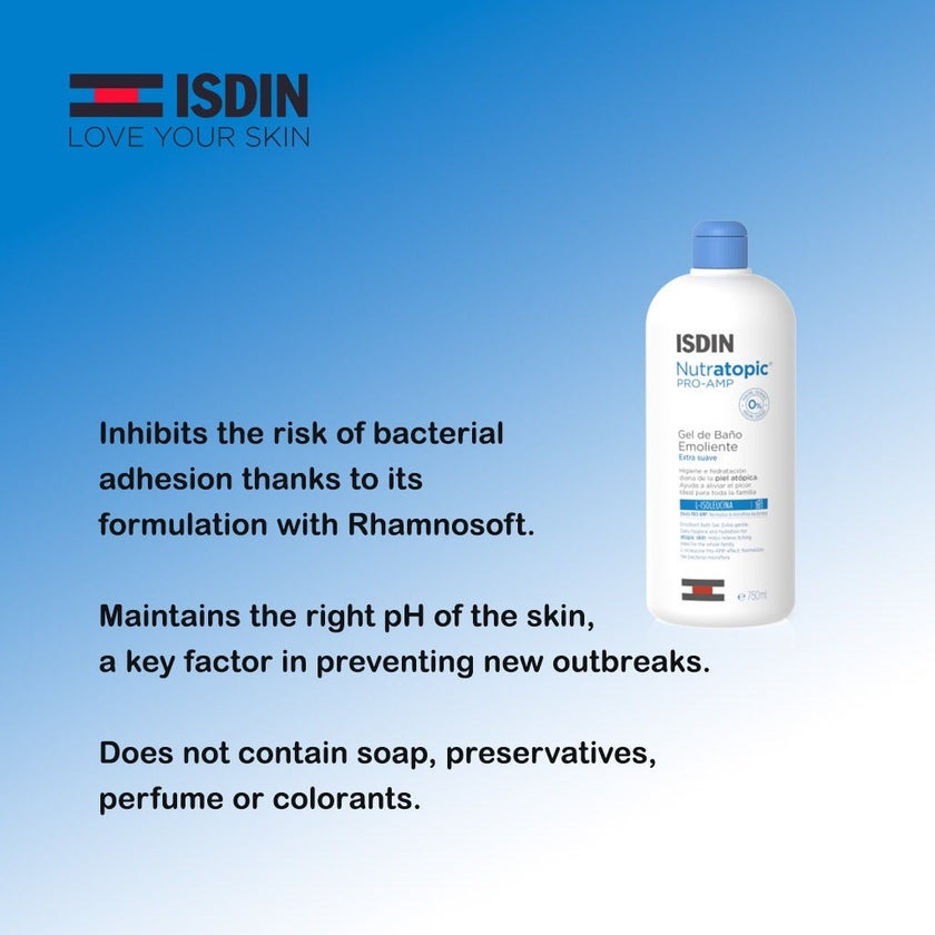 Isdin Nutratopic Pro-AMP Emollient Bath Gel 400ml