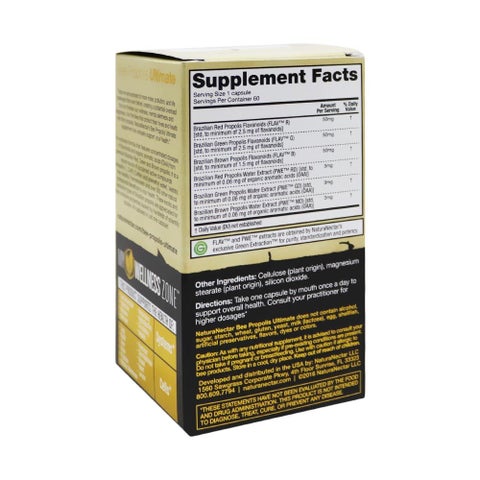 NaturaNectar Bee Propolis Ultimate Vegetable Capsules, Pack of 60's