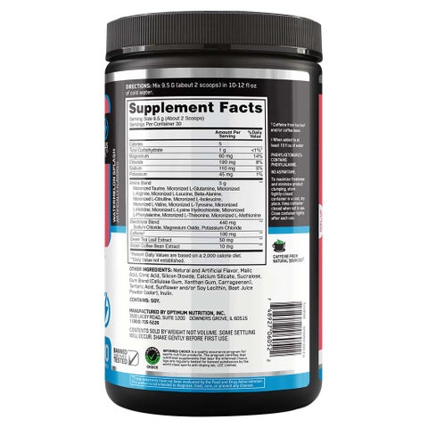 Optimum Nutrition Essential Amino Energy Electrolytes Watermelon 285g 30 Servings
