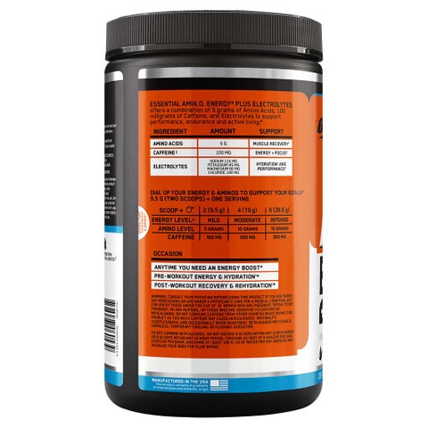 Optimum Nutrition Essential Amino Energy Electrolytes Tangerine 285g 30 Servings