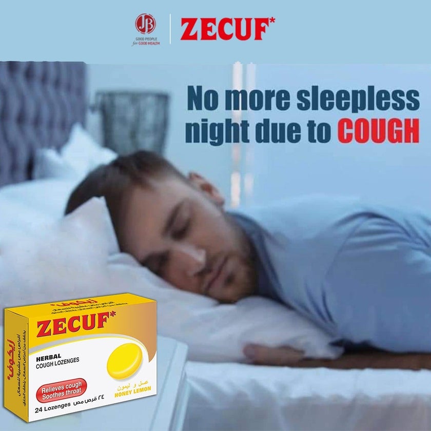 Zecuf Herbal Cough Honey Lemon Lozenges, Pack of 24's