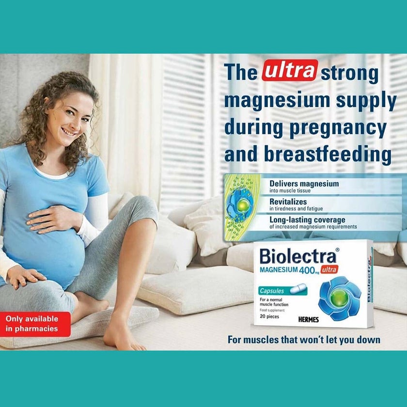 Hermes Bioelectra Ultra Magnesium 400mg Capsules, Pack of 20's