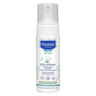 Mustela Stelatopia Foam Baby Shampoo For Atopic Prone Skin, Fragrance-Free 150ml