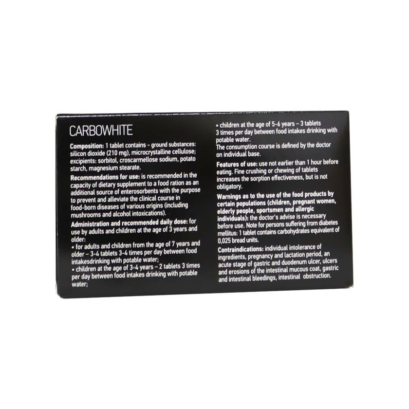 Carbowhite Tablets, Pack of 24's