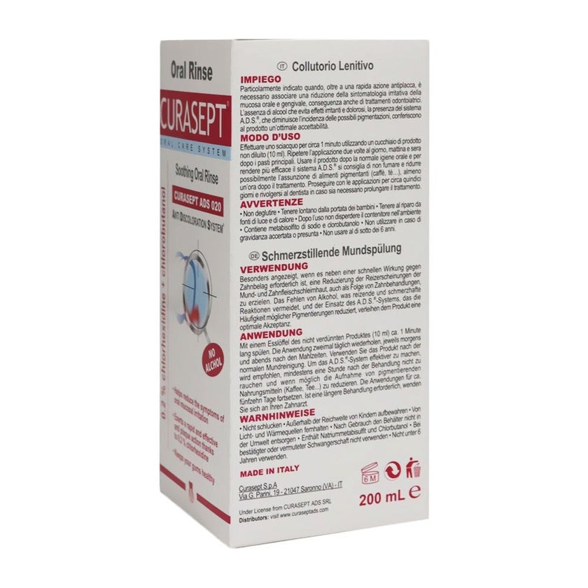 Curasept ADS Soothing Oral Rinse 200ml