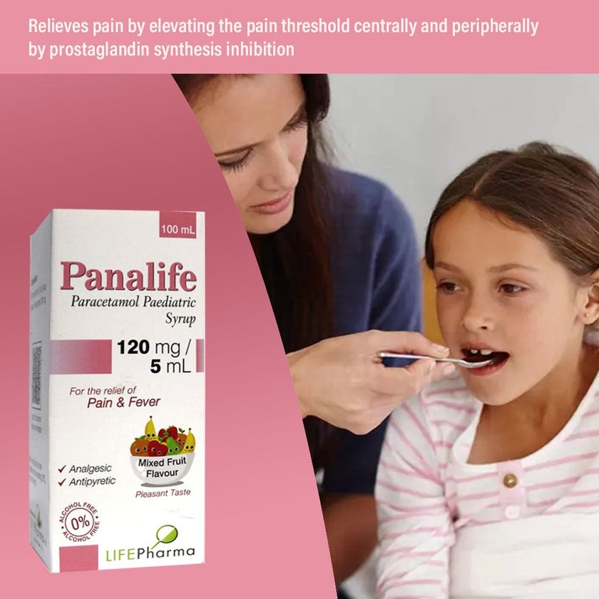 Panalife 120mg/5ml Paediatric Syrup 100ml