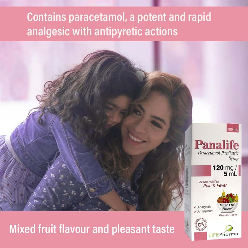 Panalife 120mg/5ml Paediatric Syrup 100ml