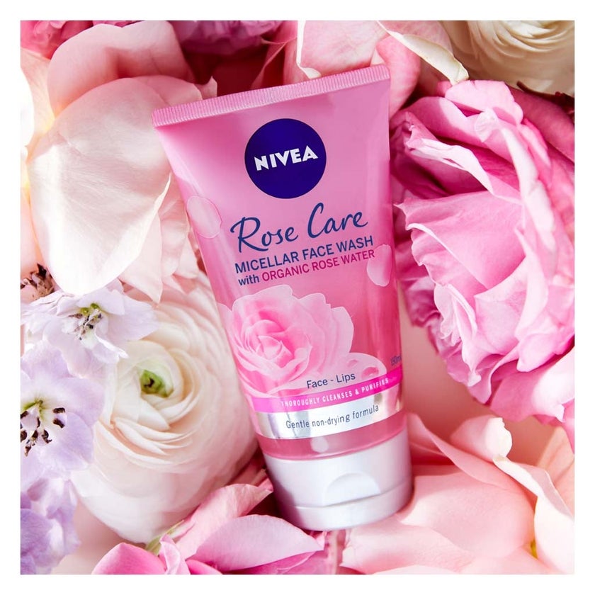 Nivea Rose Care Micellar Cleansing Face Wash For All Skin Types 150ml