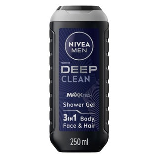 Nivea Men Deep Clean Maxx Tech 3 in 1 Face, Body & Hair Shower Gel 250ml