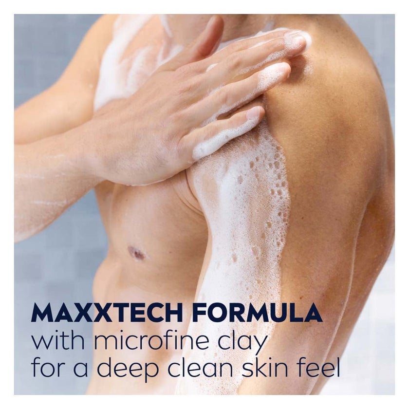 Nivea Men Deep Clean Maxx Tech 3 in 1 Face, Body & Hair Shower Gel 250ml