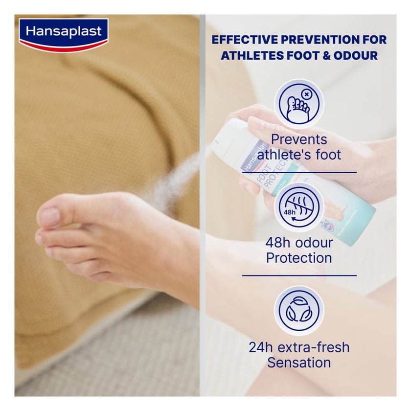Hansaplast 2-in-1 Deo Foot Protection Spray 150ml