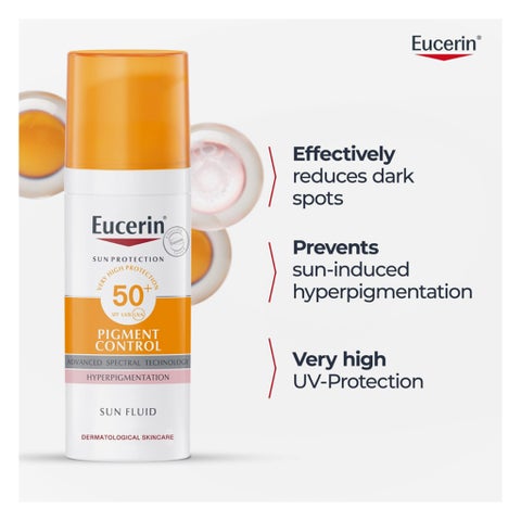 Eucerin Pigment Control SPF50+ Sun Fluid For Uneven Skin Tone 50ml