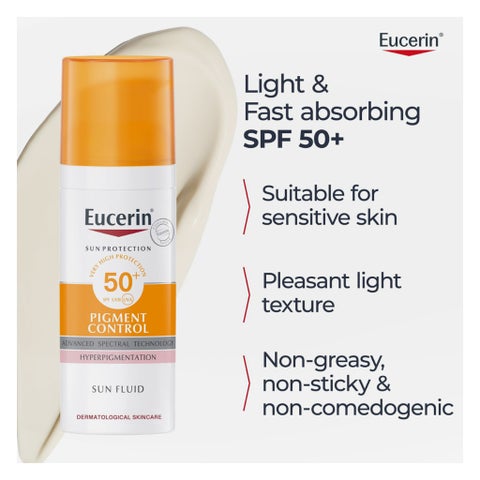 Eucerin Pigment Control SPF50+ Sun Fluid For Uneven Skin Tone 50ml