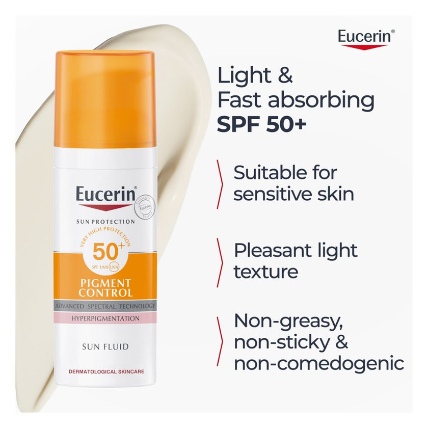 Eucerin Pigment Control SPF50+ Sun Fluid For Uneven Skin Tone 50ml