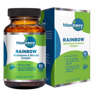 Blueberry Naturals Rainbow Adult Multivitamins & Minerals Supplement Tablets, Pack of 60's