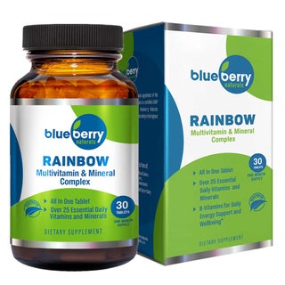 Blueberry Naturals Rainbow Adult Multivitamins & Minerals Supplement Tablets, Pack of 30's