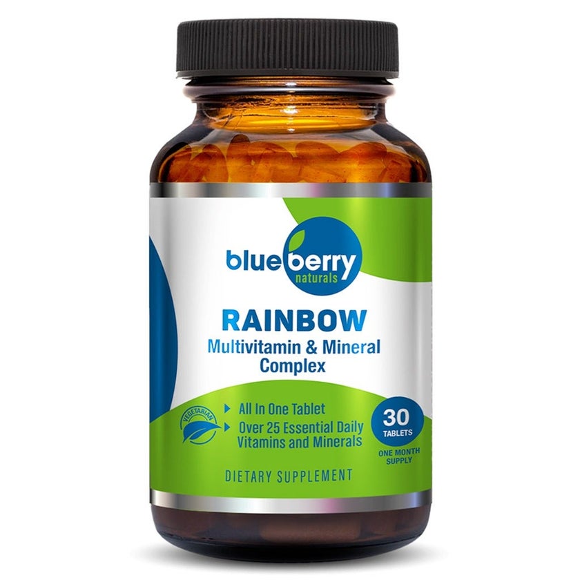 Blueberry Naturals Rainbow Adult Multivitamins & Minerals Supplement Tablets, Pack of 30's