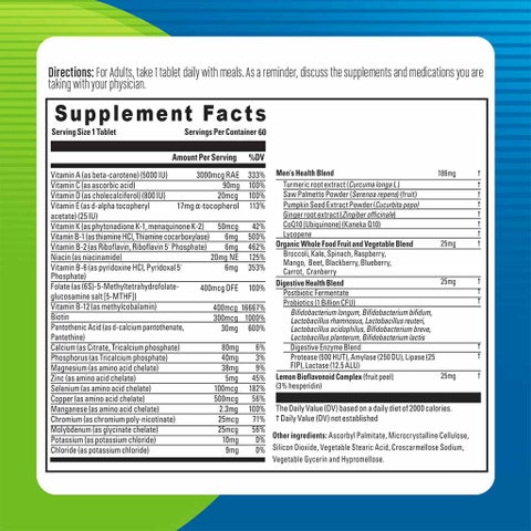Blueberry Naturals One Daily Men Tablets, Pack of 60's