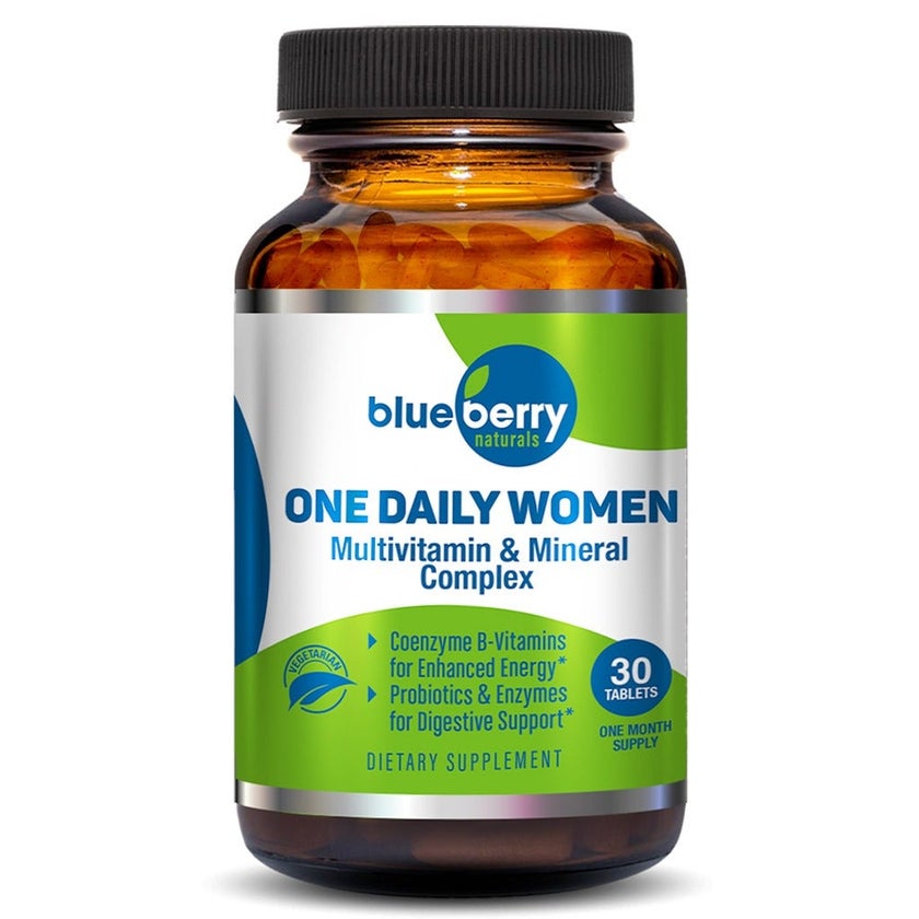 Blueberry Naturals One Daily Women's Multivitamins & Minerals Tablets, Pack of 30's