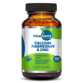 Blueberry Naturals Calcium Magnesium & Zinc Tablets, Pack of 100's