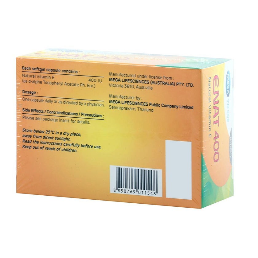 Enat 400IU Capsules, Pack of 30's