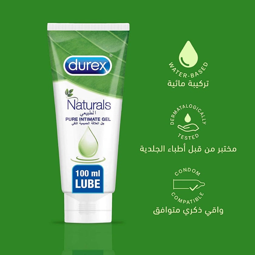 Durex Naturals Pure Intimate Lubricant Gel 100ml - myAster Durex Naturals Pure Intimate Lubricant Gel 100ml - myAster